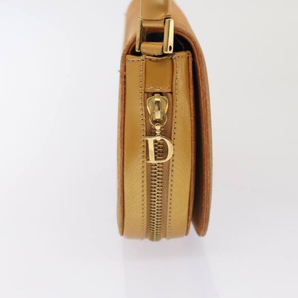 DIOR Trotter Canvas Shoulder Bag Brown Gold - Picture 5 of 14
